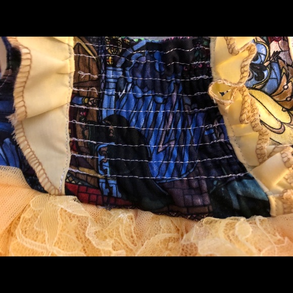 Disney Custom Beauty and The Beast Dress 3/6M - Picture 3 of 3